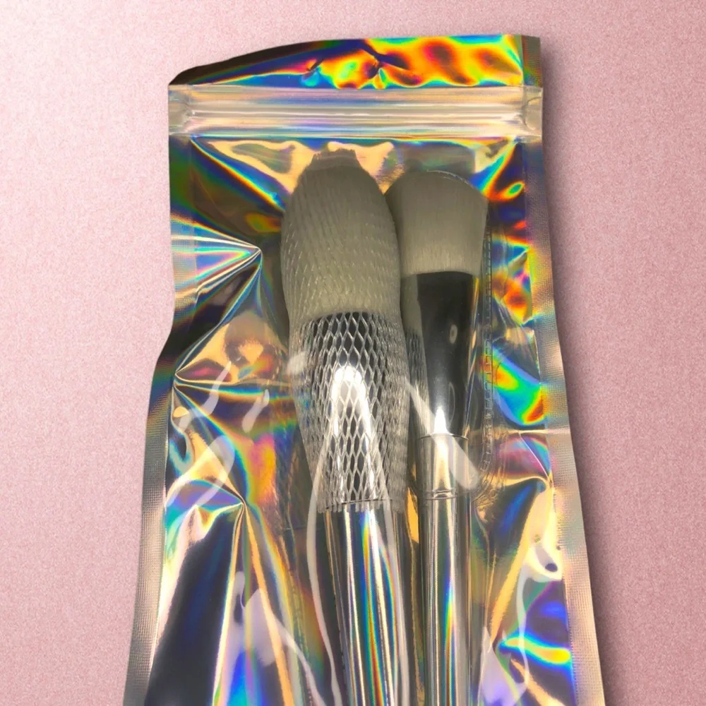 NWT F.A.R.A.H. Essentials Brush Duo Holographic 2 PC Set - Picture 2 of 2